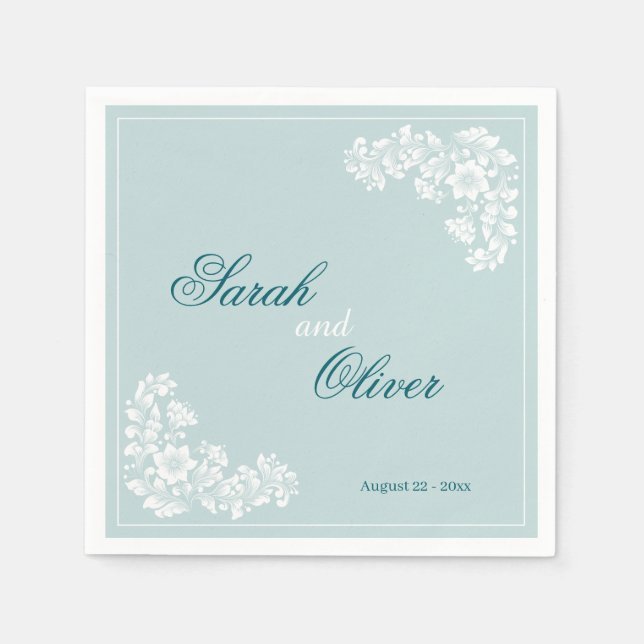 Bröllop Pappersservett (Framsidan)