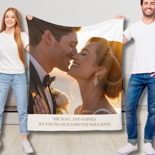 Bröllop par Fleece Blanket jul Gift Idea (Skapare uppladdad)