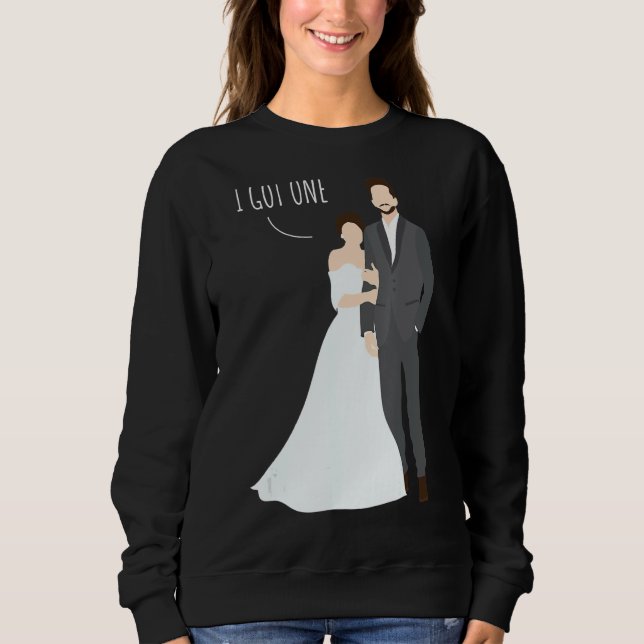 Bröllop par Giftermål Bride Groom T Shirt (Framsida)