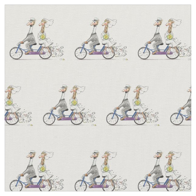 bröllop par giraffes tyg (Närbild)