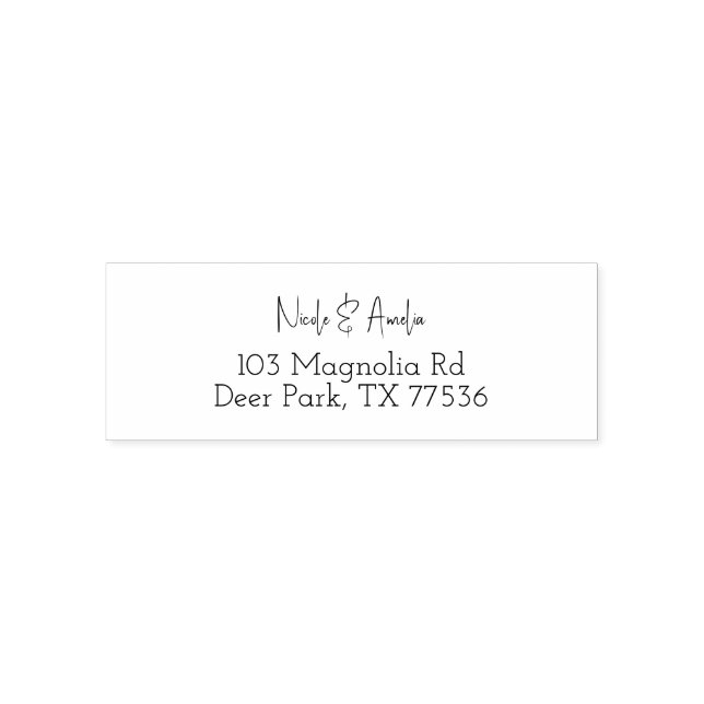 Bröllop par Hushållning Nyligen presenterad gåva Självfärgande Stämpel (Design)