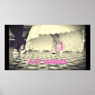 Bröllop par i Retro Stil 50 Middag Poster