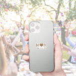 Bröllop par Monogram Kärlek Heart Klistermärken<br><div class="desc">Ett underbart koordinatobjekt! Våra bröllopsmärken i monogram är ett underbart komplement till bröllopsfesten för den vackra bruna uppsamlingen. Lägg till dina bröllop-pars monogram och speciella datum. Använda mallen för att skapa ditt eget pars monogramdekal.</div>