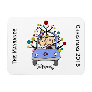 Bröllop par Personlig Helgdag Flexi Magnet
