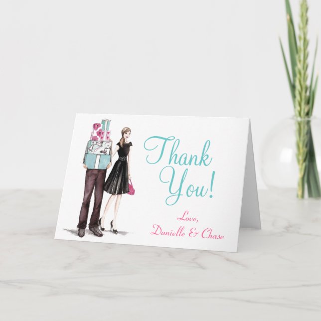 Bröllop Par - tack för ditt kort! (Framsida)