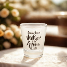 Bröllop Parent Mor i Groom Shot Glass