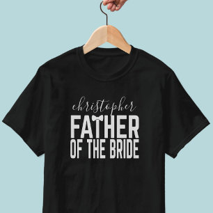 Bröllop Parent Namn Far i Bride T-Shirt