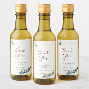 Bröllop personalize Flaska Mini Vin-etikett Vinetikett