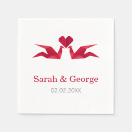 bröllop personlig blöjor pappersservett