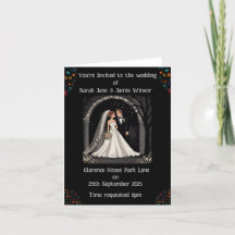 Bröllop Personlig Inbjudan Tecknad om Svarta havet