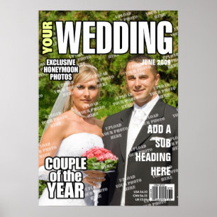 Bröllop Personlig Magazine Cover Poster