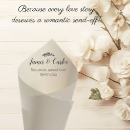 Bröllop Petal Cones Holders Confetti Toss Ceremony