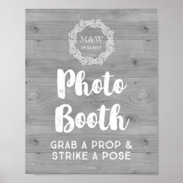 Bröllop Photo Booth Sign Wood Mönster Wandeans (fo Poster