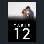 Bröllop Photo Bordsnummer-kort Bordsnummer<br><div class="desc">Ladda upp ditt favoritfoto till de här bröllop-bordsnumren i anpassningsbarna. Utformningen upprepas på kortets framsida och baksida. Kontakta mig om du behöver hjälp med mallen,  så är jag lycklig för att hjälpa till.</div>