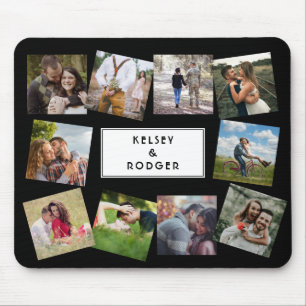 Bröllop Photo Collage Anpassningsbar Mouse Pad Musmatta