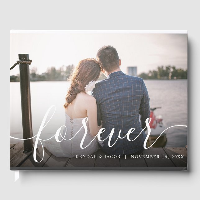 Bröllop Photo Collage Bröllop Guest Bok (Framsida)