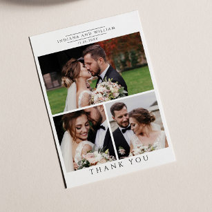 Bröllop Photo Collage Modern tackkort
