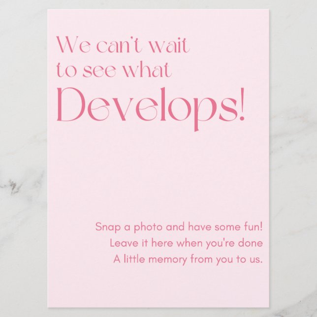 Bröllop Photo Guestbook-tecken Program (Framsida)