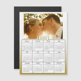 Bröllop Photo Guld 2021 Favoritgåvor Magnetisk Inbjudningskort