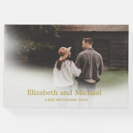 Bröllop Photo Guld Elegant bröllop Gästböcker