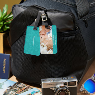 Bröllop Photo Honeymoon Bröllop Luggage Tag Bagagebricka