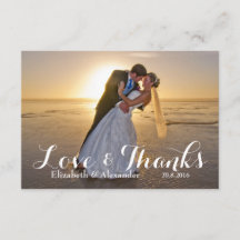 Bröllop Photo kärlek Tack