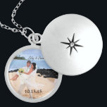 Bröllop Photo Keepsaké Necklace Sterling Silver Halsband<br><div class="desc">Keepsaké Necklaces Välj antingen Silver Plattat eller Sterling silver</div>