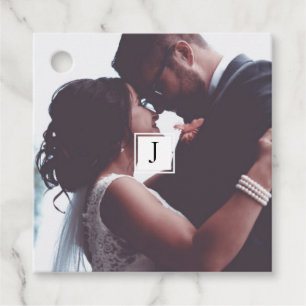 Bröllop Photo Monogram Tack Bröllop Gåvor Etiketter