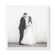 Bröllop Photo Newlyweds Mr & Black White Favor