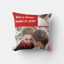 Bröllop Photo Pillow-personlig enkelt Kudde