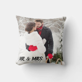 Bröllop Photo Pillow-personlig enkelt Kudde