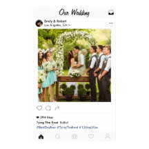 Bröllop Photo Poster Social Media Stil