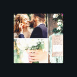 Bröllop Photo Shoot Collage Canvastryck<br><div class="desc">Fotoutskrift i Bröllop Collage. 3 foton. Uppsamling i bröllop.</div>