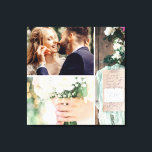 Bröllop Photo Shoot Collage Canvastryck<br><div class="desc">Fotoutskrift i Bröllop Collage. 3 foton. Uppsamling i bröllop.</div>