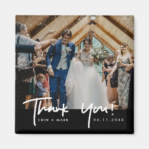 Bröllop Photo Tack Favor Magnet