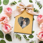 Bröllop Photo Tack Hjärtformat Klistermärke<br><div class="desc">Ditt foto och ord Tack! I chic vita bokstäver är dessa små hjärtformade klistermärken roligt till använda som kuvertförseglingar,  på party favors och mycket annat. MATCHING-objekt i vår samling.</div>