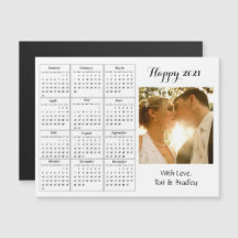 Bröllop Photo White Mini 2021-kalender