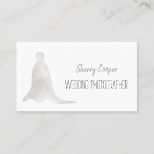 Bröllop Photographer Bröllop Dress Elegant Visitkort