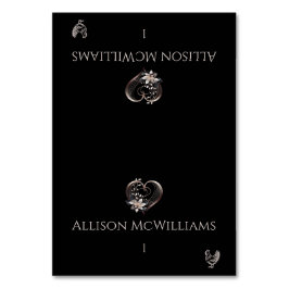 Bröllop Place cards-Chicken Icon-Rosa Heart Bordsnummer