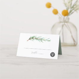 Bröllop Place Cards Watercolor Rosemary Placeringskort