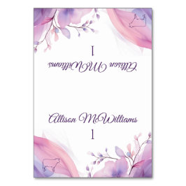 Bröllop Place-Kött Icon-Cherry-Blommar Bordsnummer