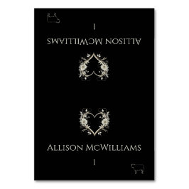 Bröllop Place-Kött-Icon-Flowers Bordsnummer