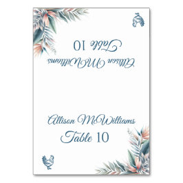 Bröllop Place-Tropical Dream-Poultry- Bordsnummer
