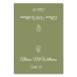 Bröllop Place-Vegetarian-Wildblome Elegance Bordsnummer