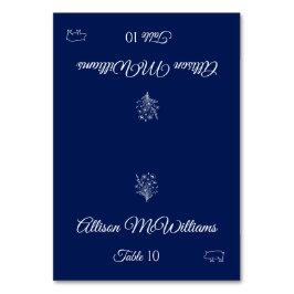 Bröllop Place-Wildblomelegance-Gris Icon- Bordsnummer