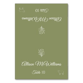 Bröllop Place-Wildblomelegance-Kött- Bordsnummer