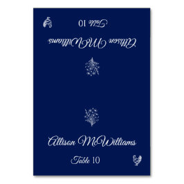 Bröllop Place-Wildblomma-Poultry-Bord Bordsnummer