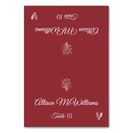 Bröllop Place-Wildblomma-Poultry-Bord Bordsnummer