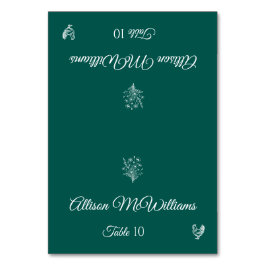 Bröllop Place-Wildblomma-Poultry-Bord Bordsnummer