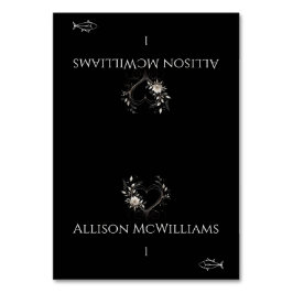 Bröllop Placera kort-Fikon-Blommor med hjärta Bordsnummer